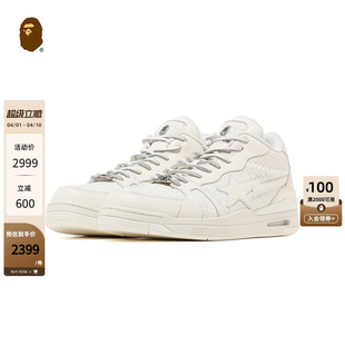 STA男鞋 BAPE BLACK CLUTCH 191011M 25年春夏花呢纹理拼接休闲鞋