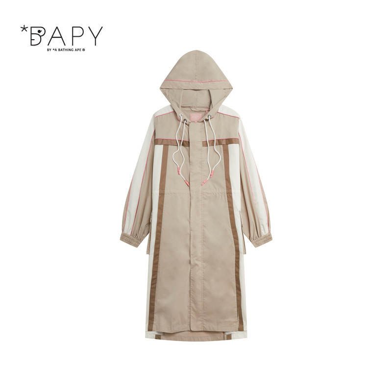 BAPY闪电星星撞色拼接派克风衣