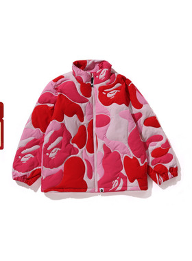 BAPE童装25年秋冬迷彩图案羽绒服X00144P
