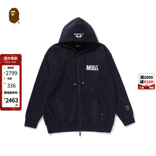 302151O 25年春夏字母刺绣连帽卫衣外套开衫 MR.BATHING APE男装