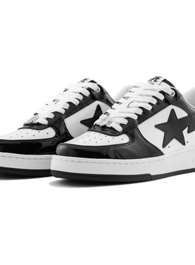 BAPESTA男女鞋25年秋冬经典星标双色拼接休闲鞋X30491P