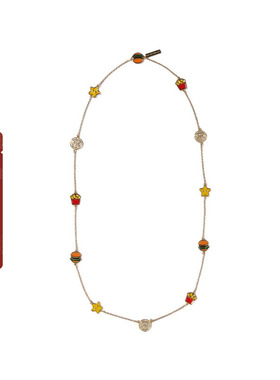 BAPE配饰卡通BABY MILO钻饰星星汉堡薯条项链282005L