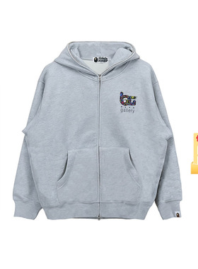 BAPE GALLERY男装25年秋冬迷彩限定款连帽卫衣外套开衫15307XN