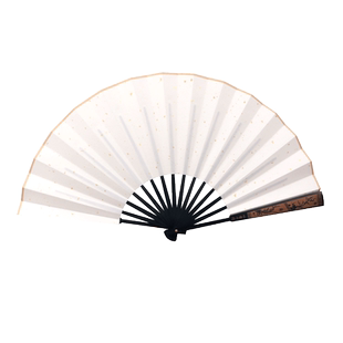 5把装纸扇子折扇空白宣纸扇面来图定制古风中国风书法绘画白扇子