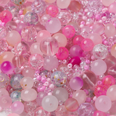 随机混款 玻璃米珠圆珠散珠手工串珠diy手链项链手机链饰品材料