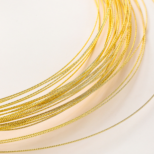 保色 14K18k金批花硬线麻花线造型铜丝线diy绕线手镯耳饰配件材料