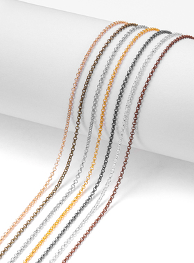 新蚁diy饰品配件 2-5.8mmO字链圆链延长链项链手链条手工制作材料