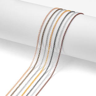 新蚁diy饰品配件 2-5.8mmO字链圆链延长链项链手链条手工制作材料