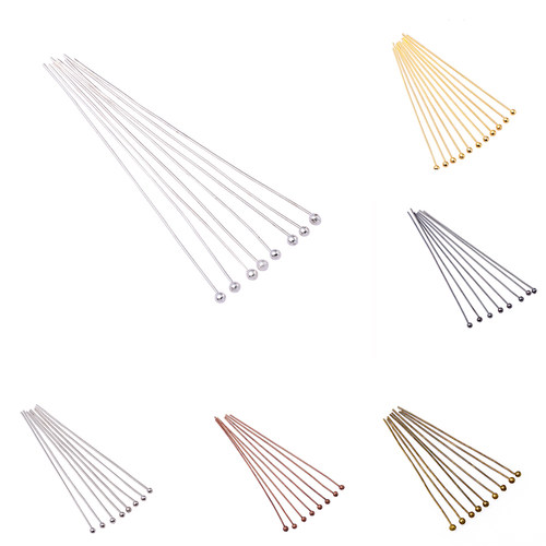 200根/包diy手工制作圆头针耳坠