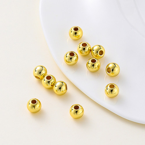 14K保色真金隔珠饰品配件diy散珠