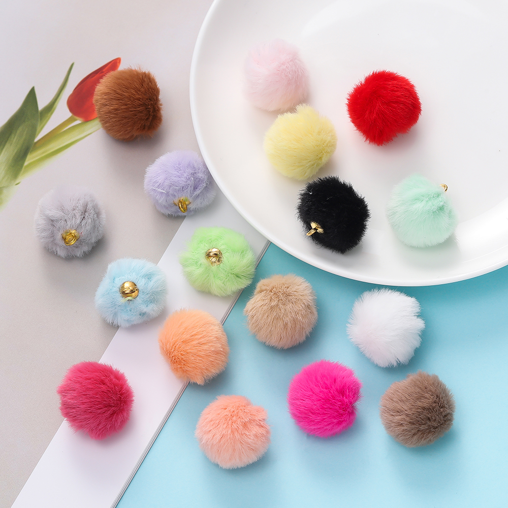 仿赖兔小香风毛绒吊坠饰品配件