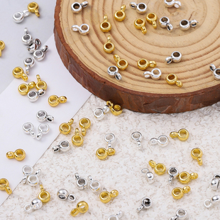 锌合金三通小吊扣吊坠隔珠串珠连接扣手工diy手链项链饰品配件