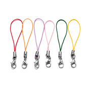 新蚁DIY饰品配件单圈带龙虾扣手机链挂绳多色短吊绳U盘挂坠小绳子