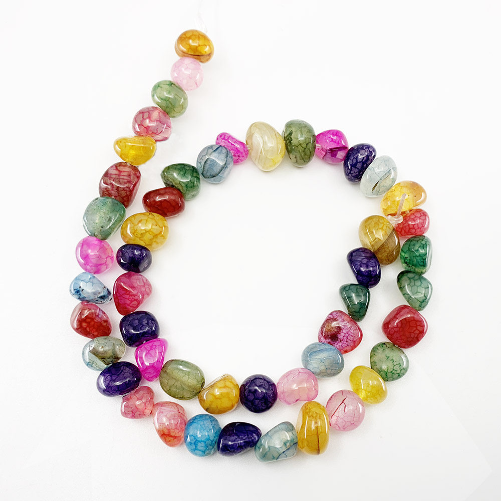 diy饰品配件 不规则天然条纹石手串手链项链半成品手工制作材料