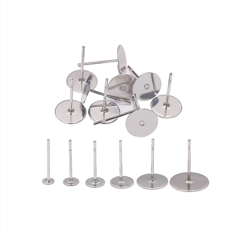 不锈钢钛钢平面耳针托不褪色圆面平底耳钉 手工diy耳环耳饰品配件,饰品/流行首饰/时尚饰品新,其他DIY饰品配件,淘宝优惠券,粉丝福利购,淘宝优惠卷