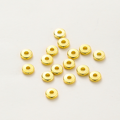 保色14k18k扁隔片手链隔珠配件