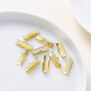 保色铜镀14K斑点马仔扣马甲扣收尾夹扣手工diy编织手链项链配件