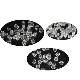 梅花形圆柱形硅胶耳堵 DIY饰品材料 透明耳帽堵头耳塞耳环防掉扣