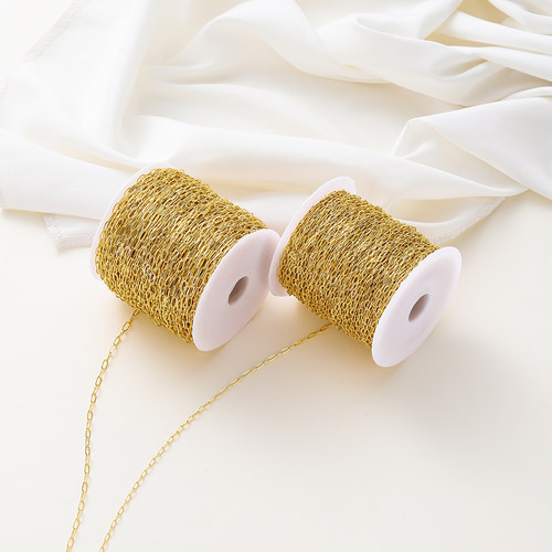 18k包金项链延长链手工diy材料