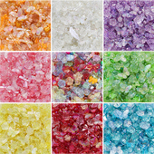 亚克力AB彩花朵蝴蝶混款 盲盒珠透明带孔diy手机壳手链项链材料包