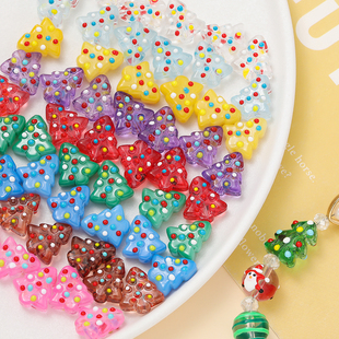 琉璃小号五角星圣诞树珠子diy手工串珠散珠手链项链饰品配件材料