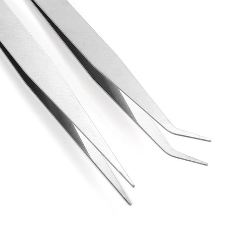 钢色防静电不锈钢镊子 水钻DIY饰品珠子加工镊子 饰品配件工具