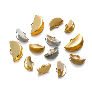 铁质半圆形马仔扣夹片夹扣手工制作diy编织手链项链收尾饰品配件