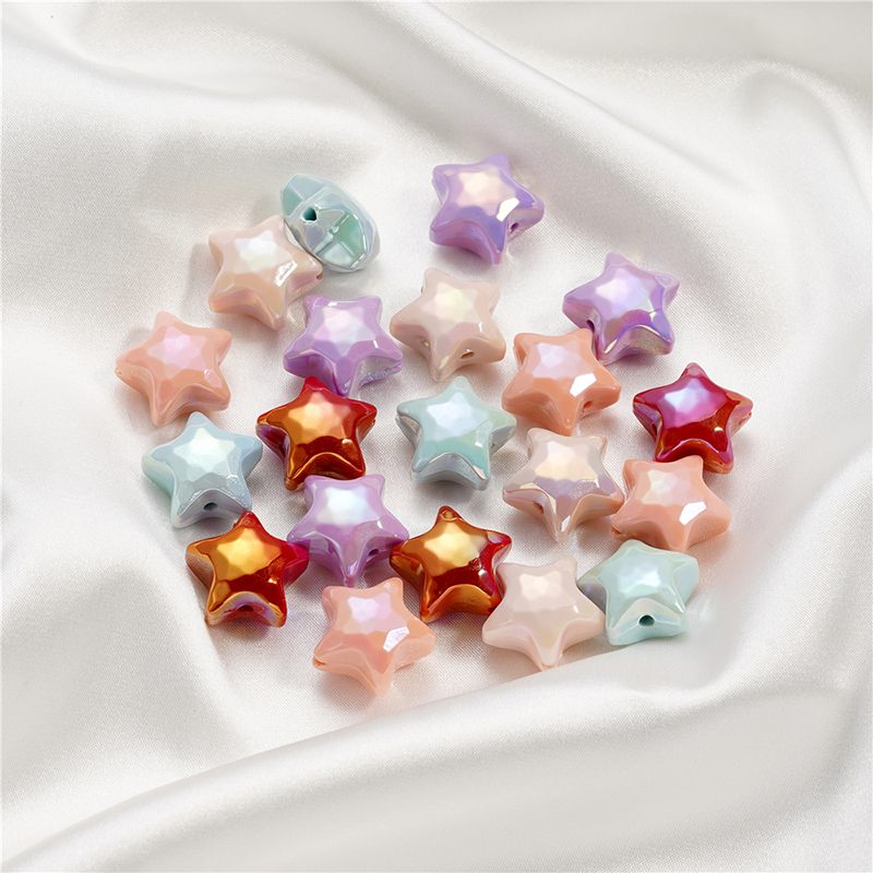 亚克力幻彩五角星珠子