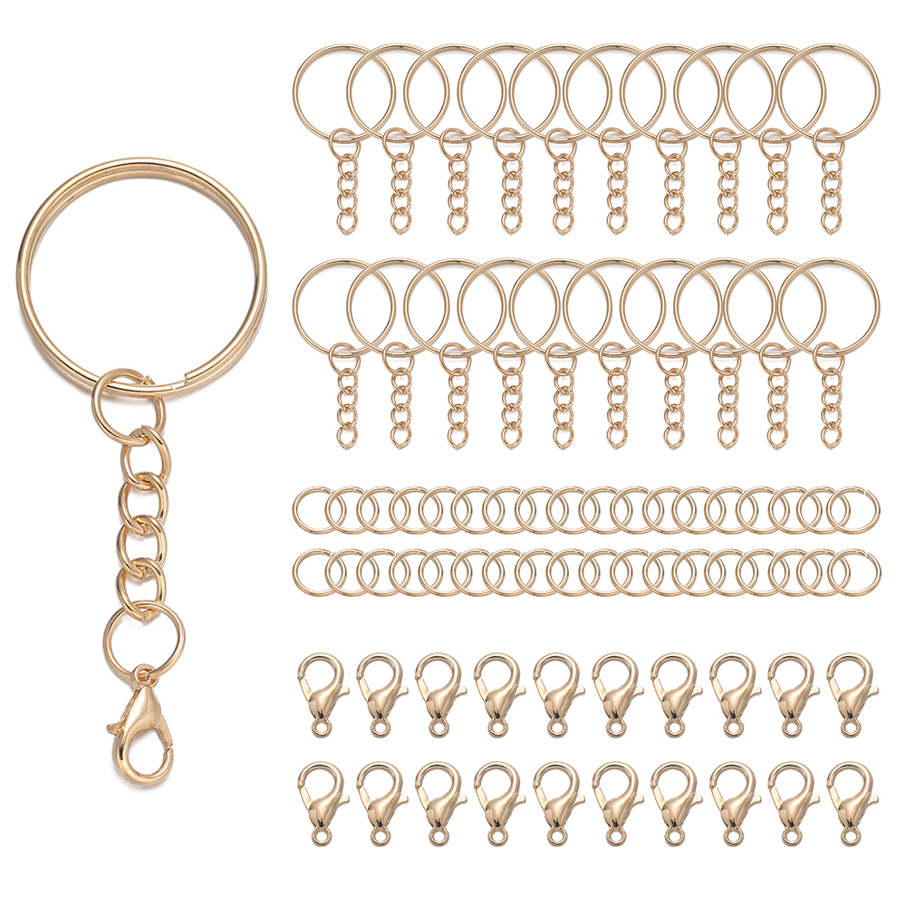 圆形加链钥匙圈龙虾扣套组配件