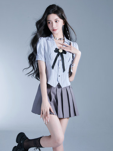 易碎商店学院风衬衫纯欲制服套装