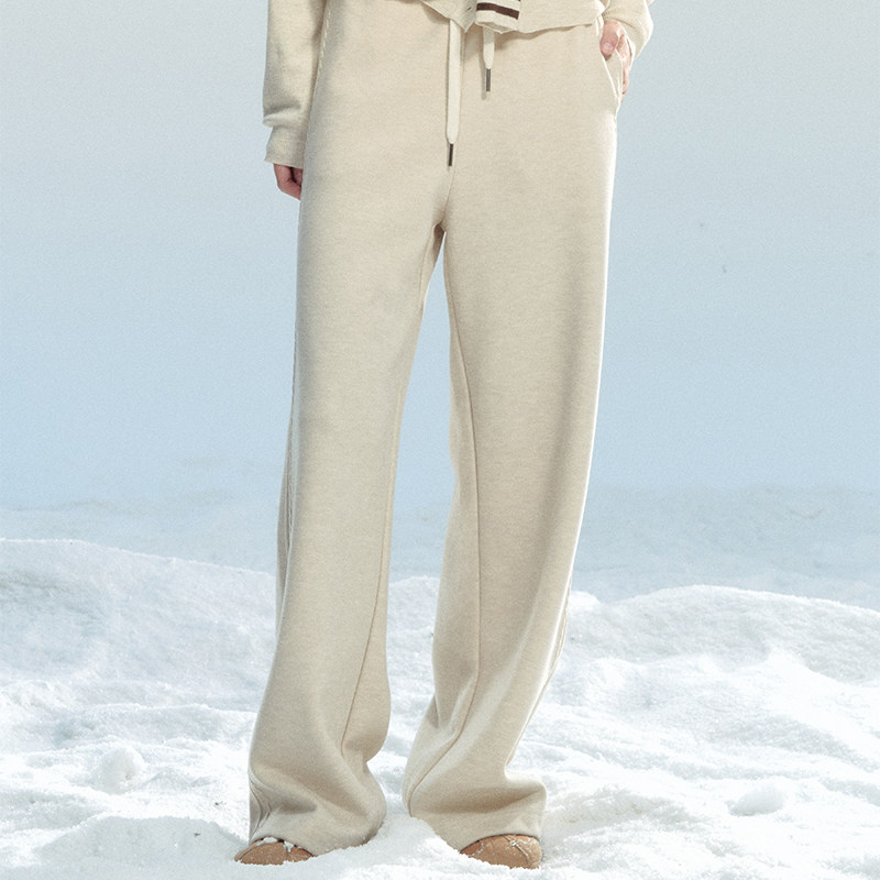 【现货】易碎商店·通勤风垂感直筒裤子冬款软糯休闲百搭阔腿裤,女装/女士精品,休闲裤,淘宝优惠券,粉丝福利购,淘宝优惠卷