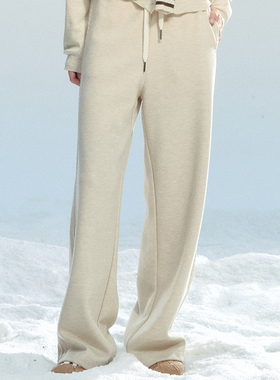 【现货】易碎商店·通勤风垂感直筒裤子冬款软糯休闲百搭阔腿裤