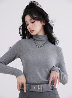 【现货】易碎商店 人手一件的百搭上衣高品质纯色高领叠穿打底衫