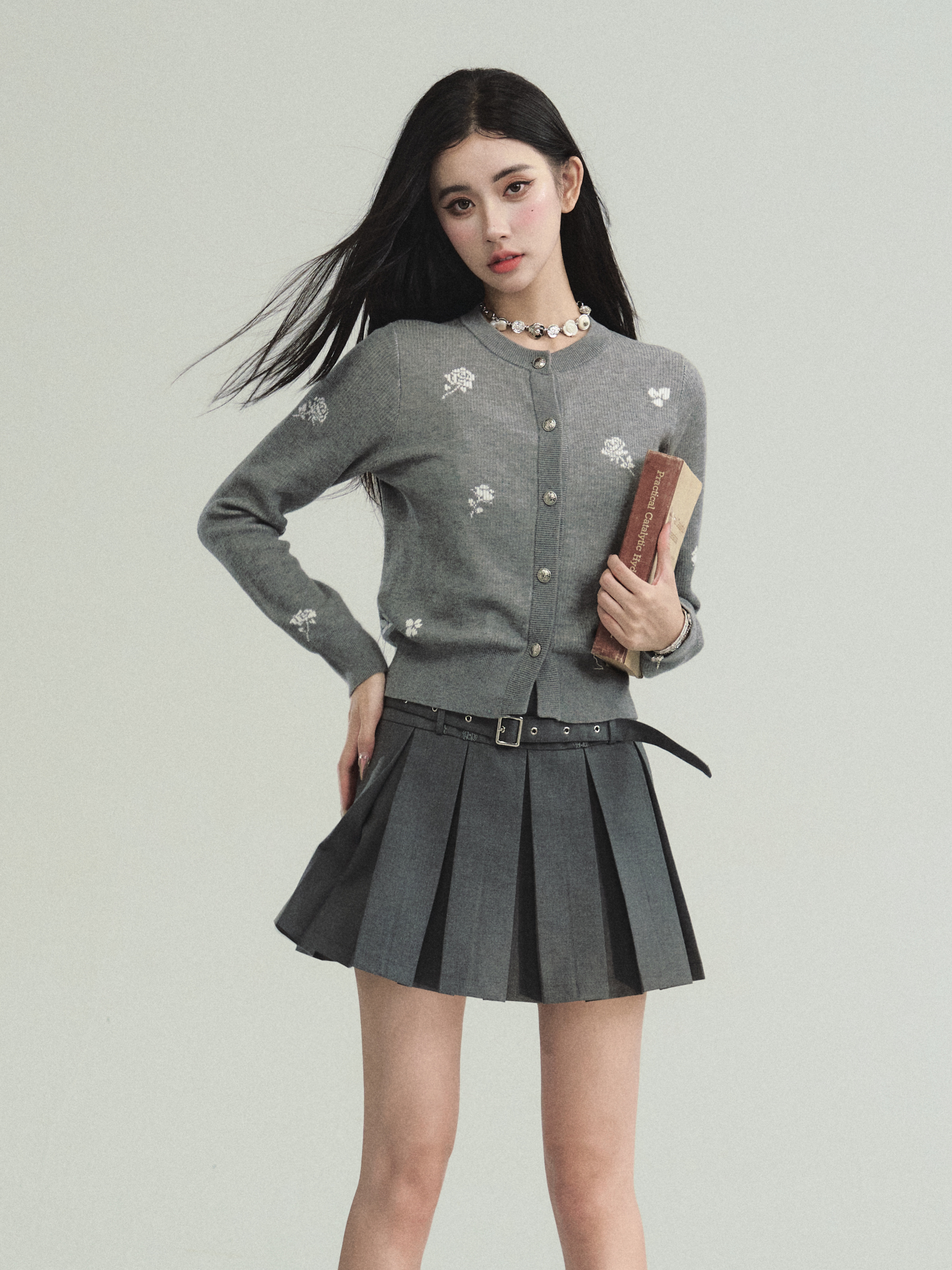 易碎商店复古百搭针织开衫