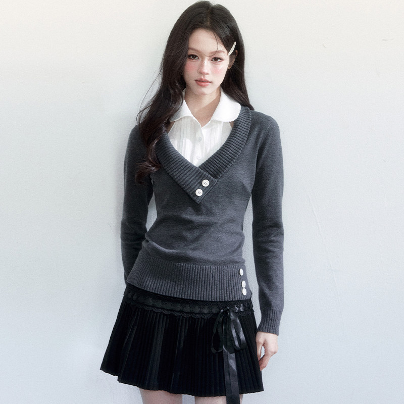 fragileheart易碎商店·未完成曲韩系衬衫假衣领百搭通用装饰领女