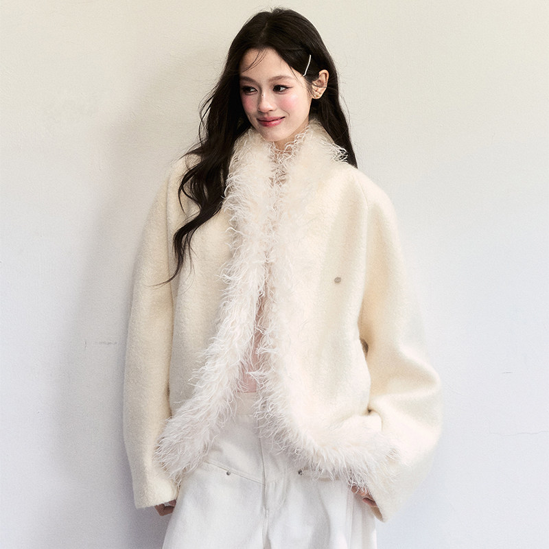 FragileHeart羊毛休闲蝙蝠袖外套