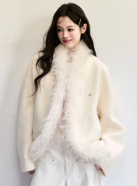 fragileheart易碎商店·绒间絮语 50羊毛复古蝙蝠袖冬季加厚外套