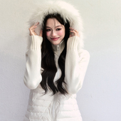 现货 修身 易碎商店 排骨羽绒服新款 保暖外套 90白鸭绒轻薄短款