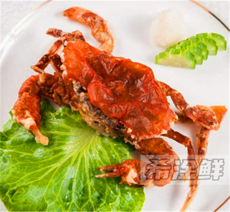 软壳蟹1kg 7-9只带壳食用 缅甸进口天妇罗日料冷冻油炸寿司西餐