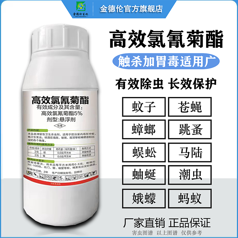 卫生杀虫剂舒轻高效氯氰菊酯