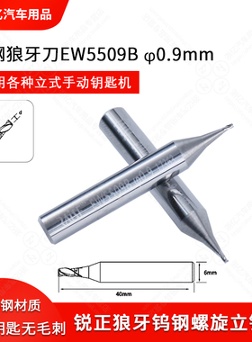 RAISE锐正狼牙钨钢螺旋立铣刀EW5509B立式钥匙机钨钢铣刀3刃0.9mm