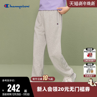 刺绣小Clogo休闲裤 Champion冠军卫裤 直筒束脚长裤 新款 子 女25秋季