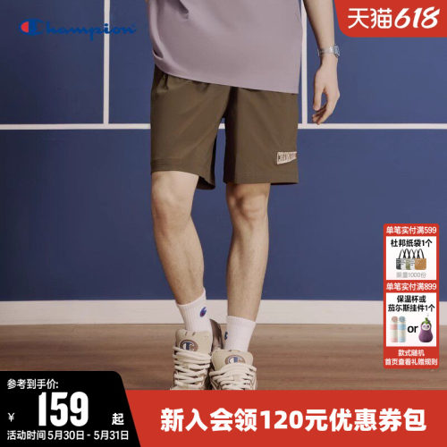 刺绣短裤Champion冠军男