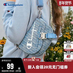 Champion冠军单肩背包女休闲马鞍包钥匙包男情侣时尚休闲斜挎包潮