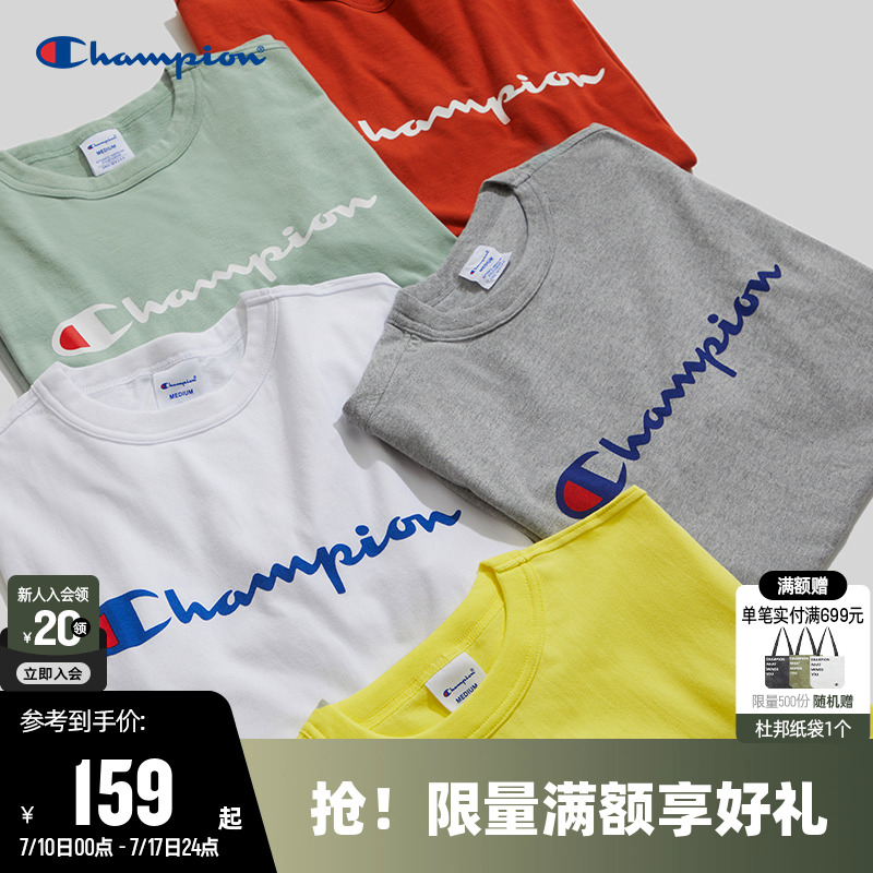 CHAMPION冠军休闲情侣短袖T恤