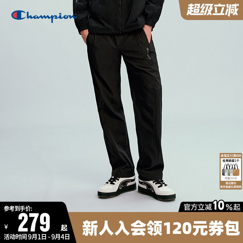 Champion冠军休闲直筒长裤男图片