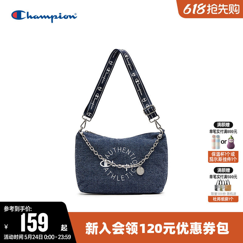 Champion冠军单肩包女幸运饼干包男通勤运动休闲包旅行斜挎背包
