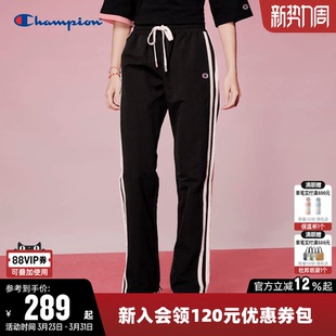 her系列 for 冠军长裤 女春季 子潮 抽绳休闲运动直筒裤 Champion
