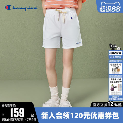 CHAMPION冠军刺绣休闲运动短裤女