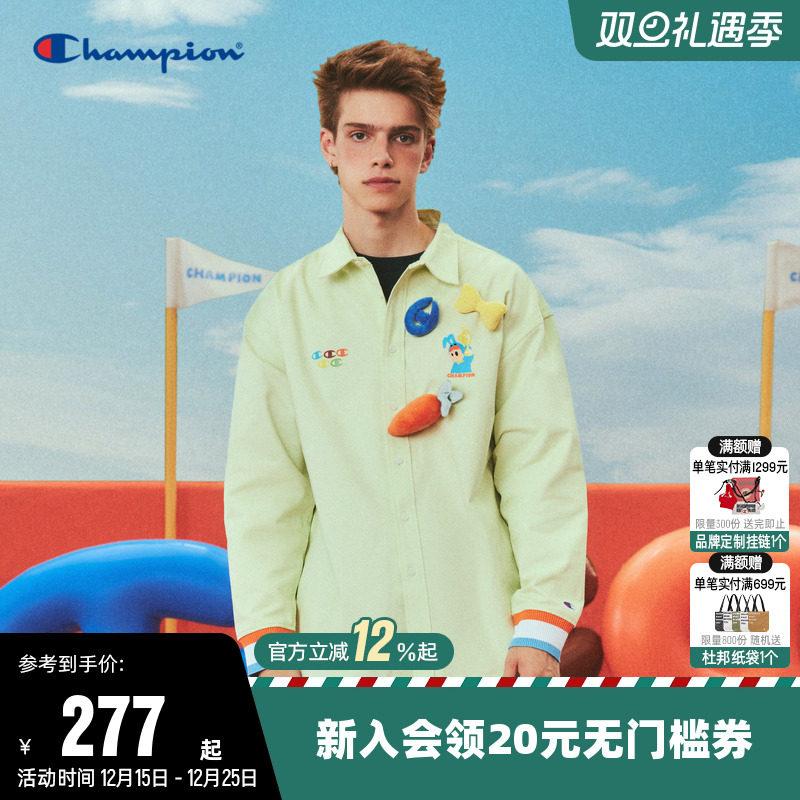 印花长袖衬衫CHAMPION男联名纯棉